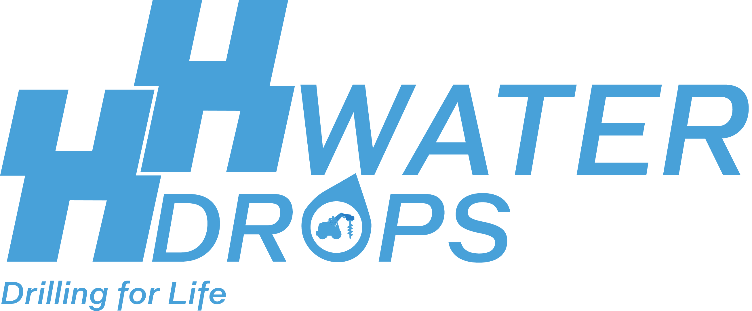 H&H Water Drops Co. logo